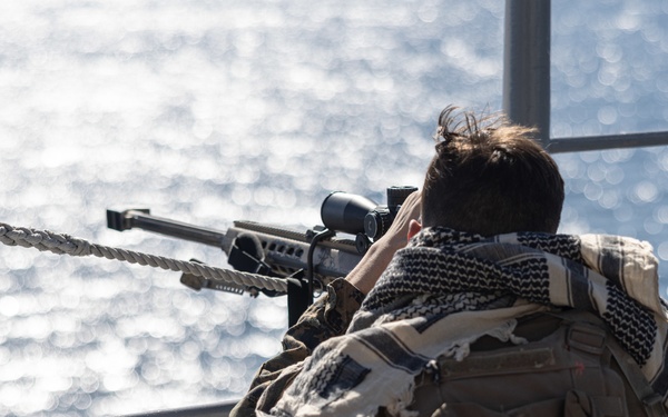 Marines and Sailors Conduct Strait Transit and DATF Drill Aboard USS Bataan