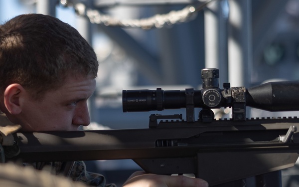 Marines and Sailors Conduct Strait Transit and DATF Drill Aboard USS Bataan