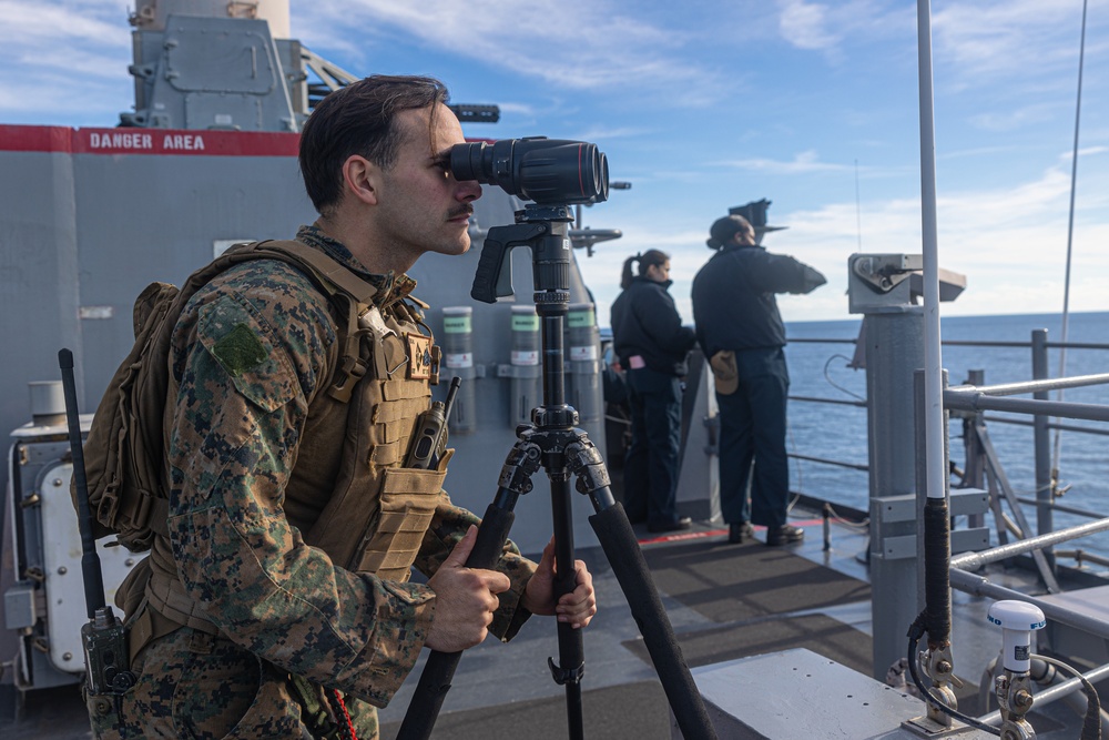 Marines and Sailors Conduct Strait Transit and DATF Drill Aboard USS Bataan