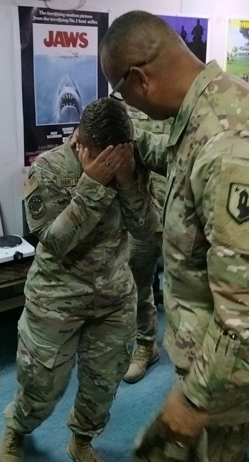 How my dad and I surprised each other on deployment