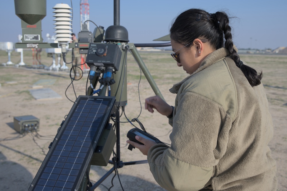 407th EOSS Weather Airmen Inspect Equipment