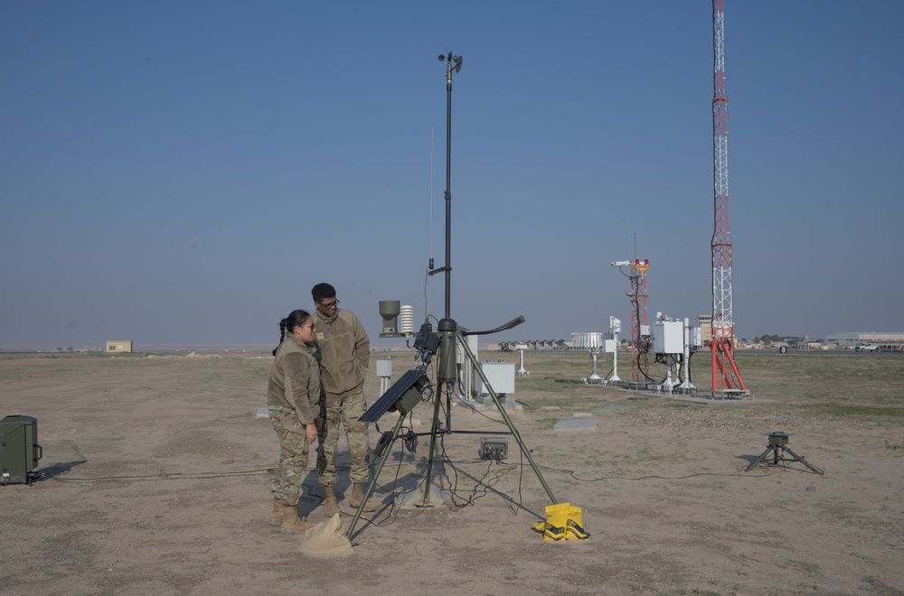 407th EOSS Weather Airmen Inspect Equipment