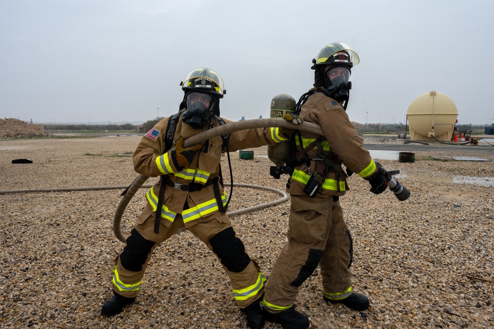 386th ECES Firefighter Training