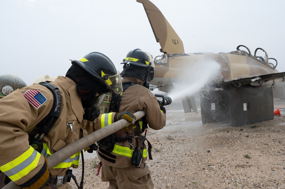 386th ECES Firefighter Training