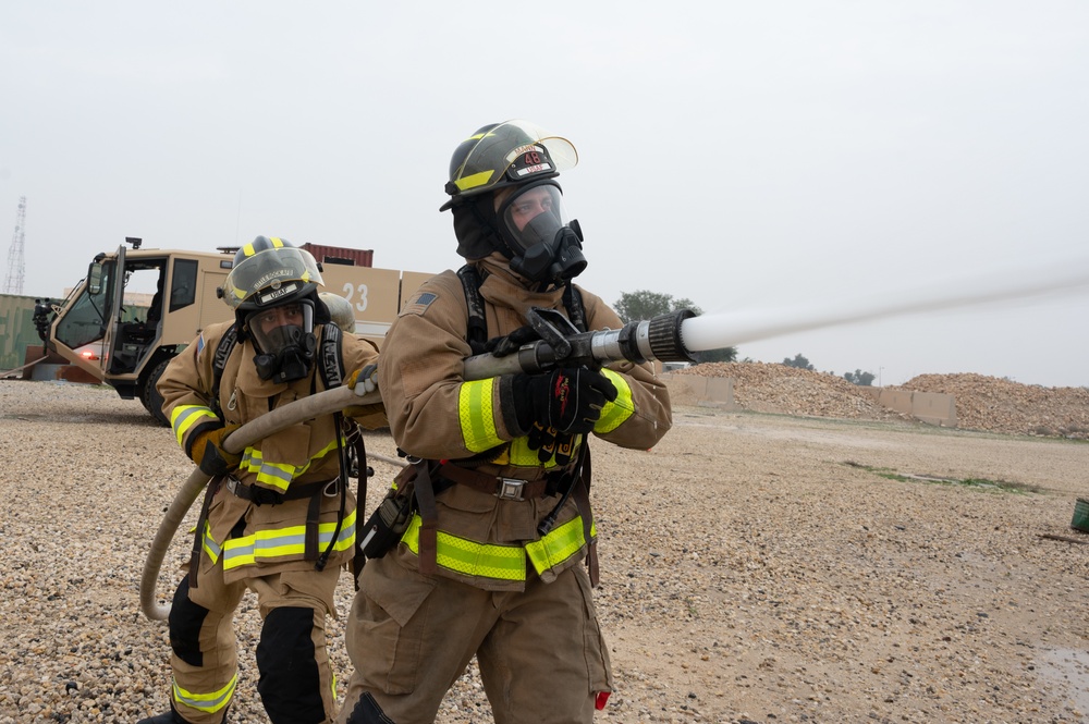 386th ECES Firefighter Training