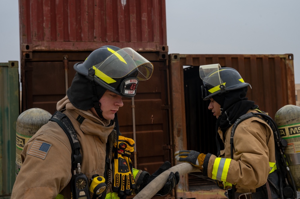 386th ECES Firefighter Training