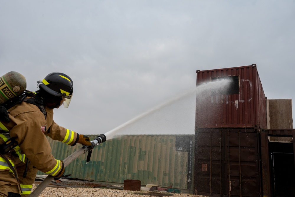 386th ECES Firefighter Training