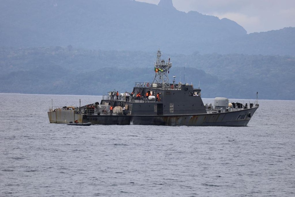 Sao Tome and Principe conduct simulated boarding during OE23