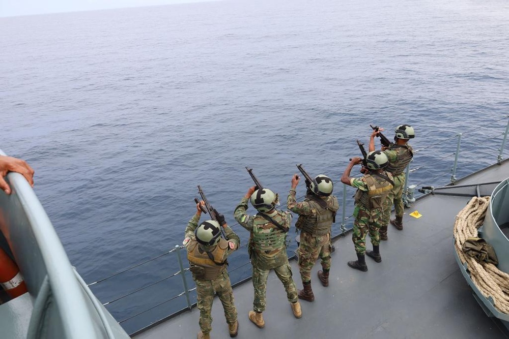 Sao Tome and Principe conduct simulated boarding during OE23