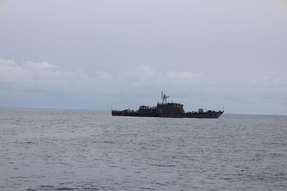 Sao Tome and Principe conduct simulated boarding during OE23