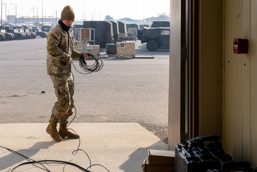 Signaleers setup for signal communication training