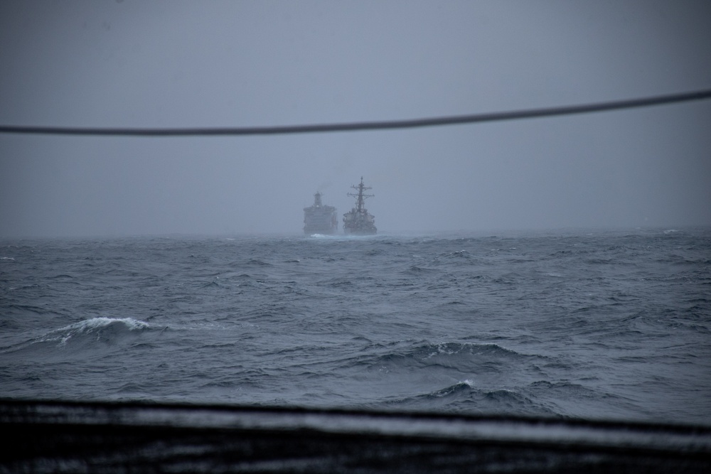 USS Nimitz Conducts Replenishment-At-Sea