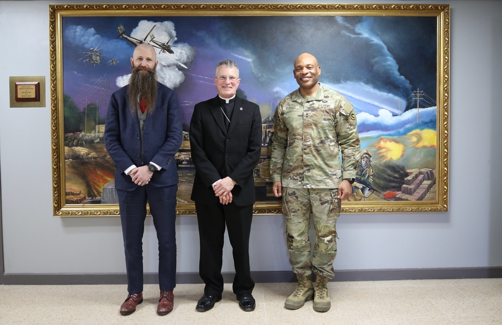Roman Catholic Archbishop Timothy P. Broglio visits Camp Arifjan, Kuwait, Feb. 2023