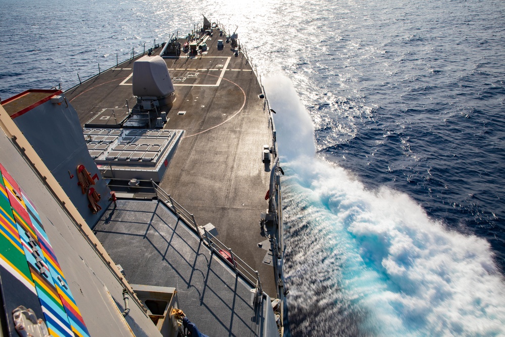 USS Benfold conducts underway operations