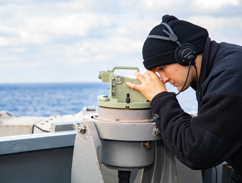 USS Benfold conducts underway operations