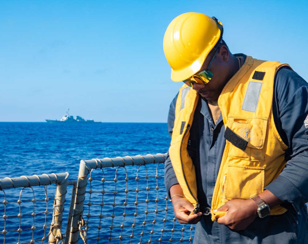 USS Benfold conducts underway operations