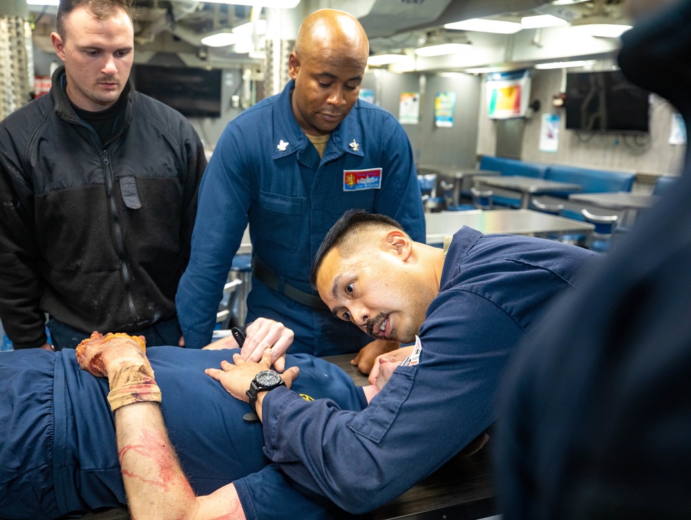 USS Benfold conducts underway operations