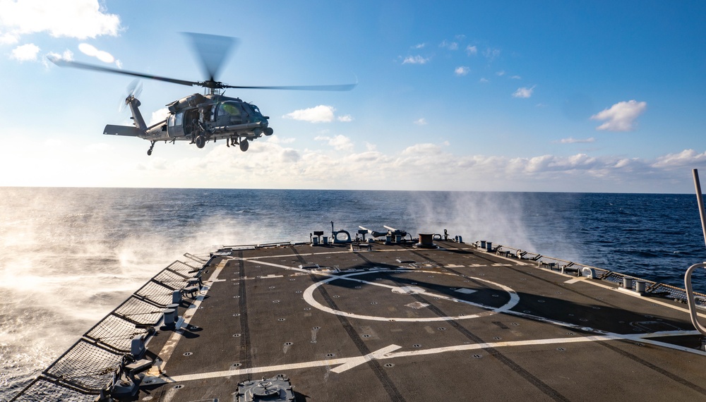 USS Benfold conducts underway operations