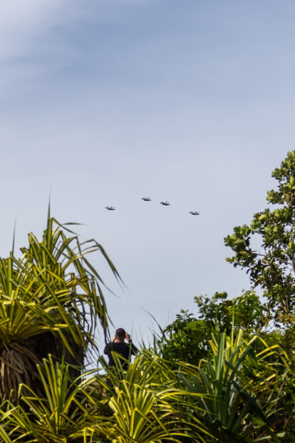 Camp Blaz Reactivation Ceremony Fly Over