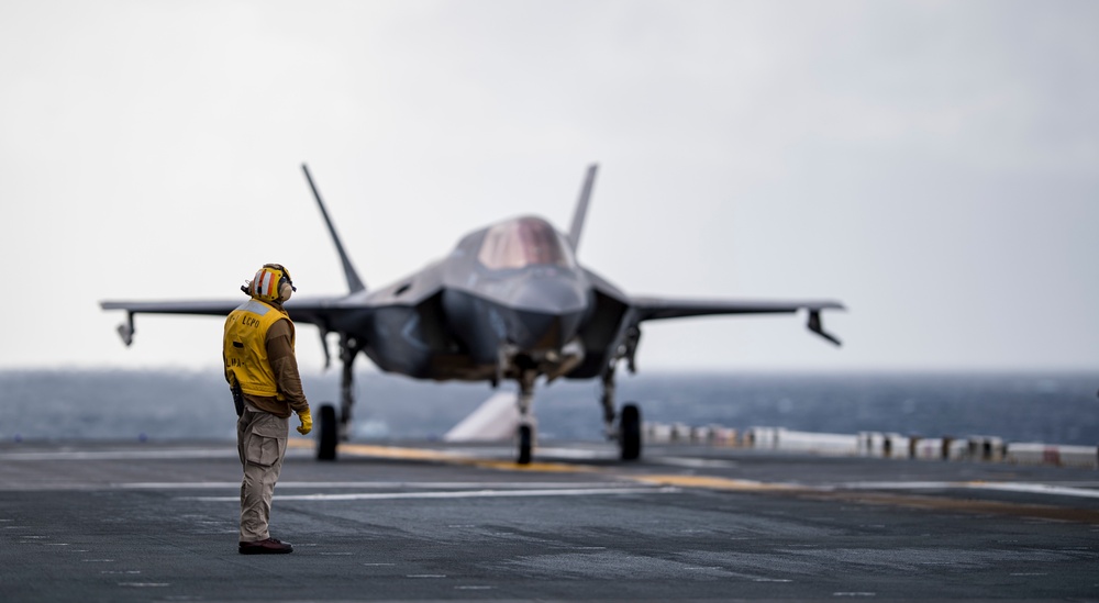 USS America (LHA 6) Conducts Flight Operations