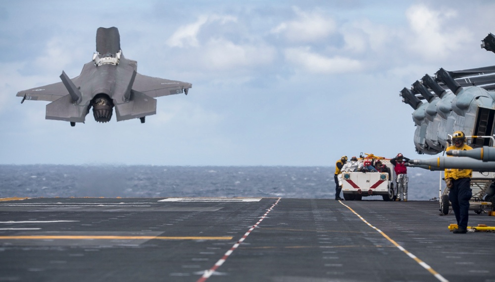 USS America (LHA 6) Conducts Flight Operations