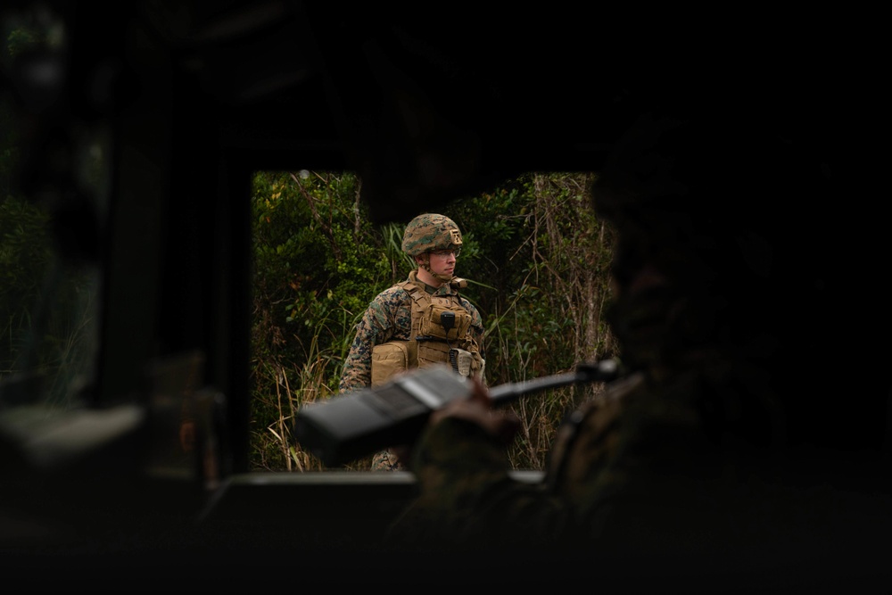 CLR-37 Marines participate in a simulated vehicle and casualty recovery mission