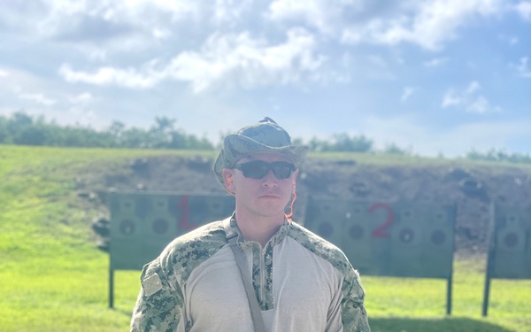 Maritime Expeditionary Security Group (MESG) 1 Detachment Guam’s Embarked Security Team (EST) conducts live fire training