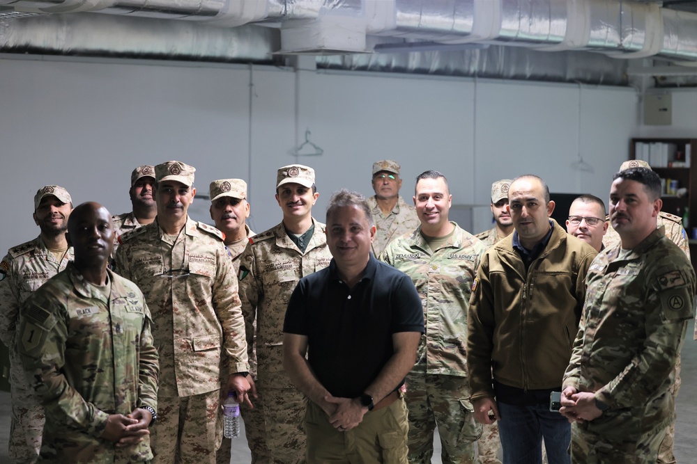 Soldiers of Kuwait's 15th Armored Brigade practice at Arifjan's EST, January, 2023