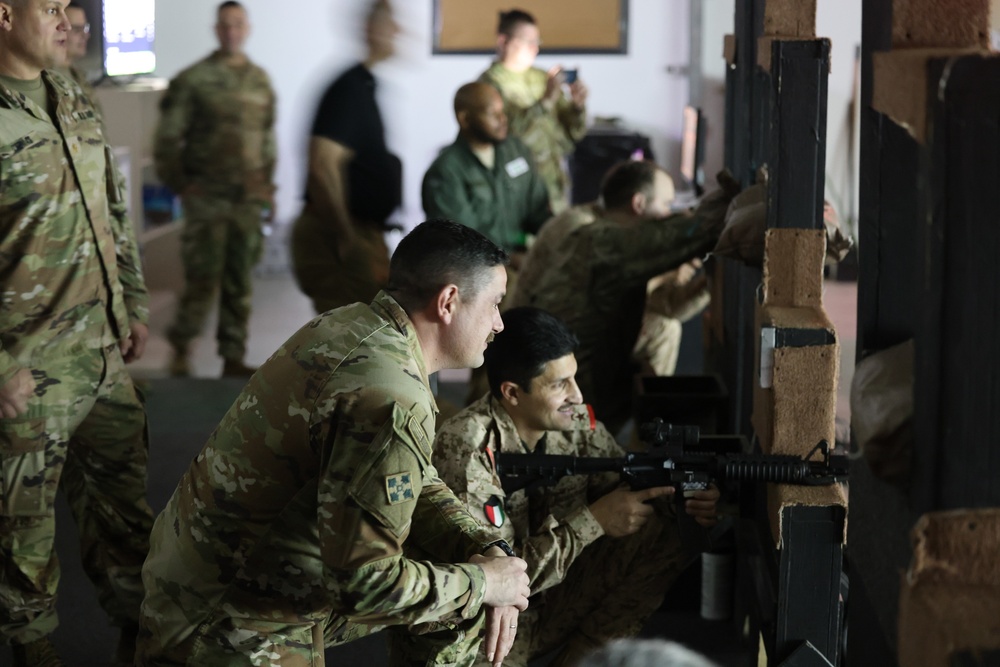 Soldiers of Kuwait's 15th Armored Brigade practice at Arifjan's EST, January, 2023