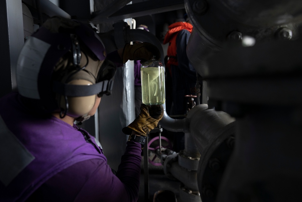 USS America Conducts A Replenishment At Sea