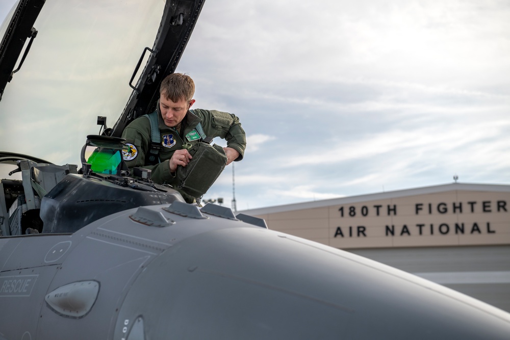 180FW Conducts Training Flights