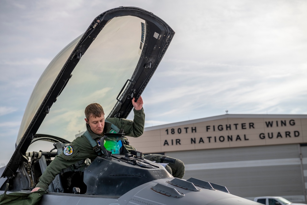 180FW Conducts Training Flights