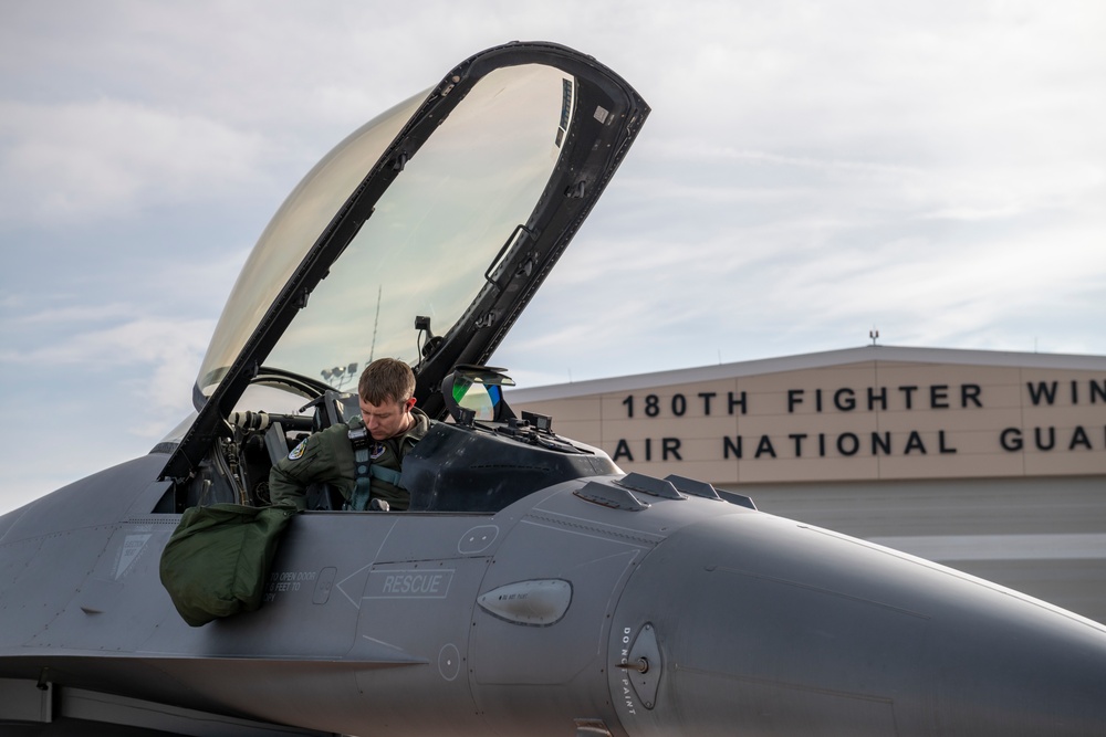 180FW Conducts Training Flights