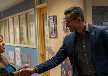 Honorable Alex Wagner visits Laughlin Air Force Base