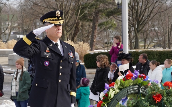 88th Readiness Division Supports McKinley Presidential Wreath Laying Ceremony
