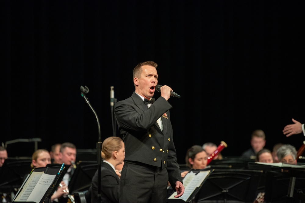 The United States Navy Band performs at River Hill High School