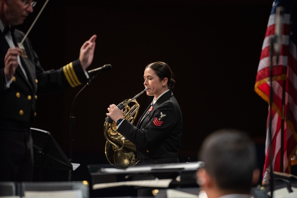 The United States Navy Band performs at River Hill High School