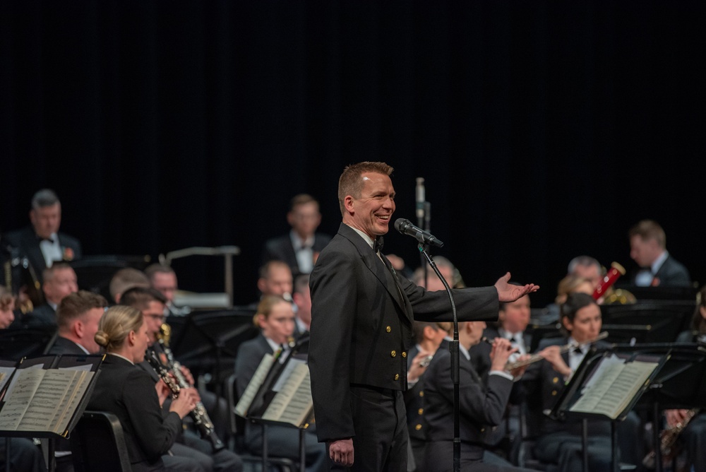 The United States Navy Band performs at River Hill High School
