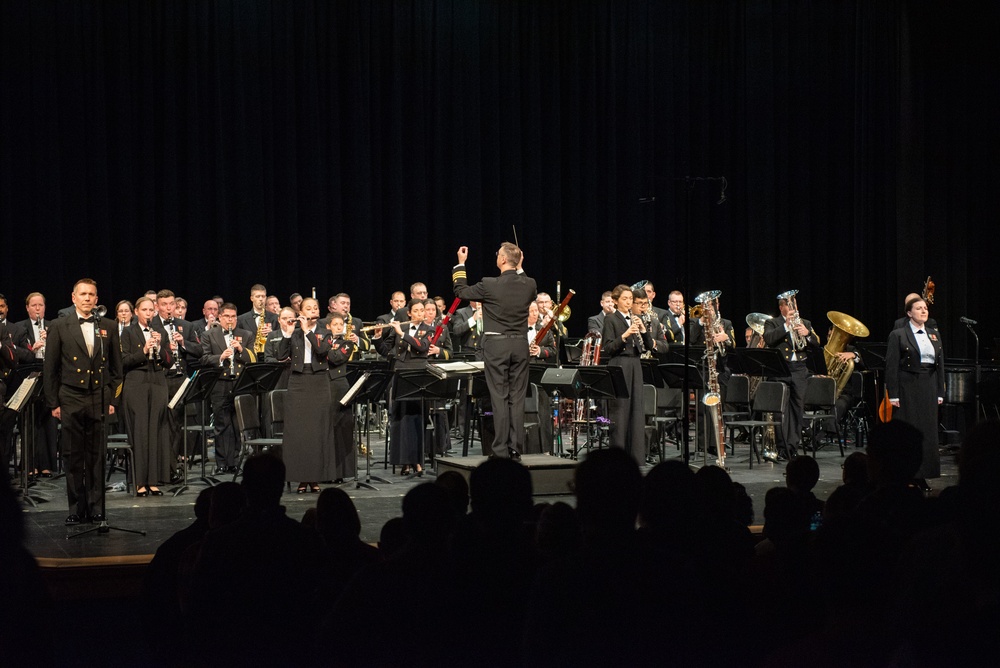 The United States Navy Band performs at River Hill High School