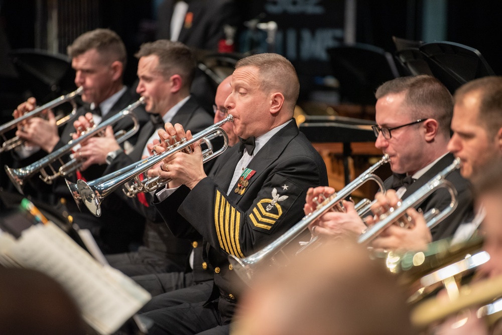 The United States Navy Band performs at River Hill High School
