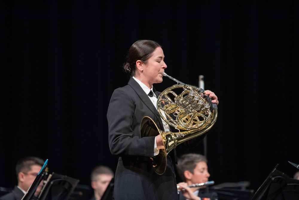 The United States Navy Band performs at River Hill High School
