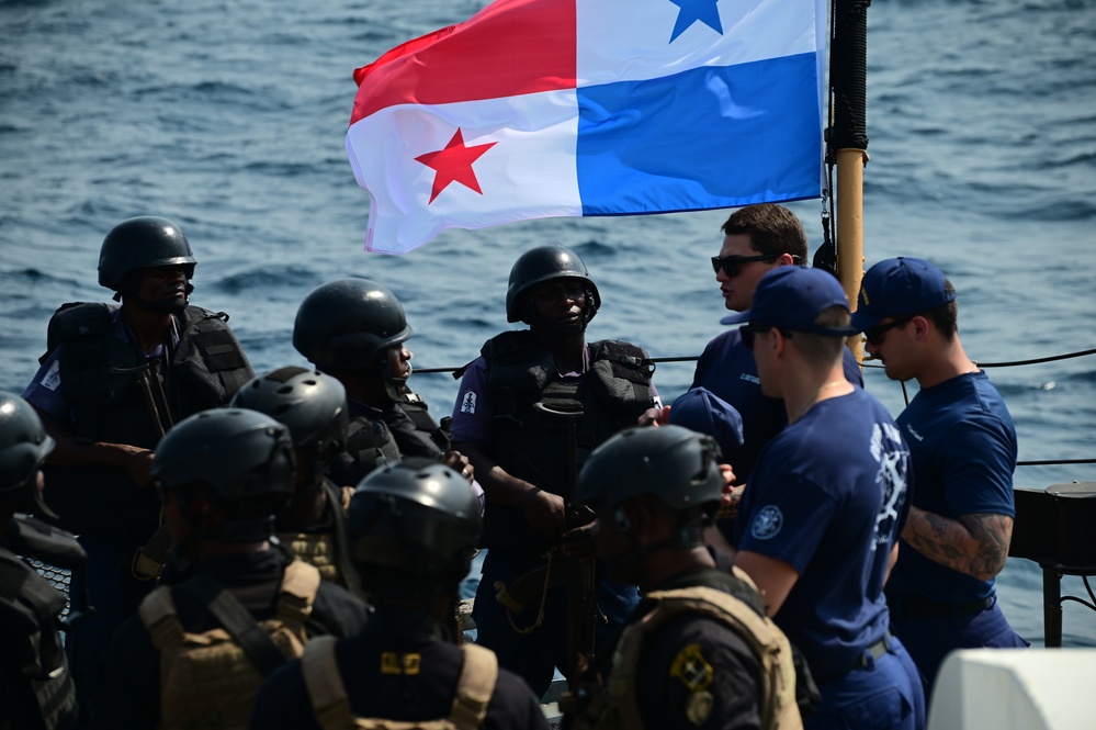 USCGC Spencer (WMEC 905) conducts training with Nigerian Navy as part of Obangame Express 23