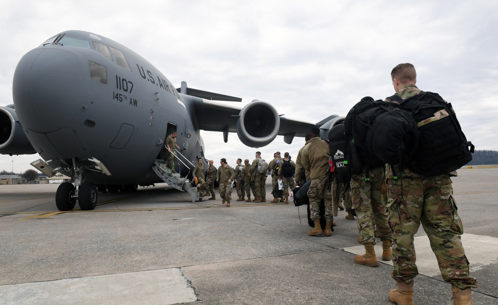 201st RED HORSE departs for deployment