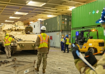 USTRANSCOM sends more than 60 Bradley Fighting Vehicles to Ukraine
