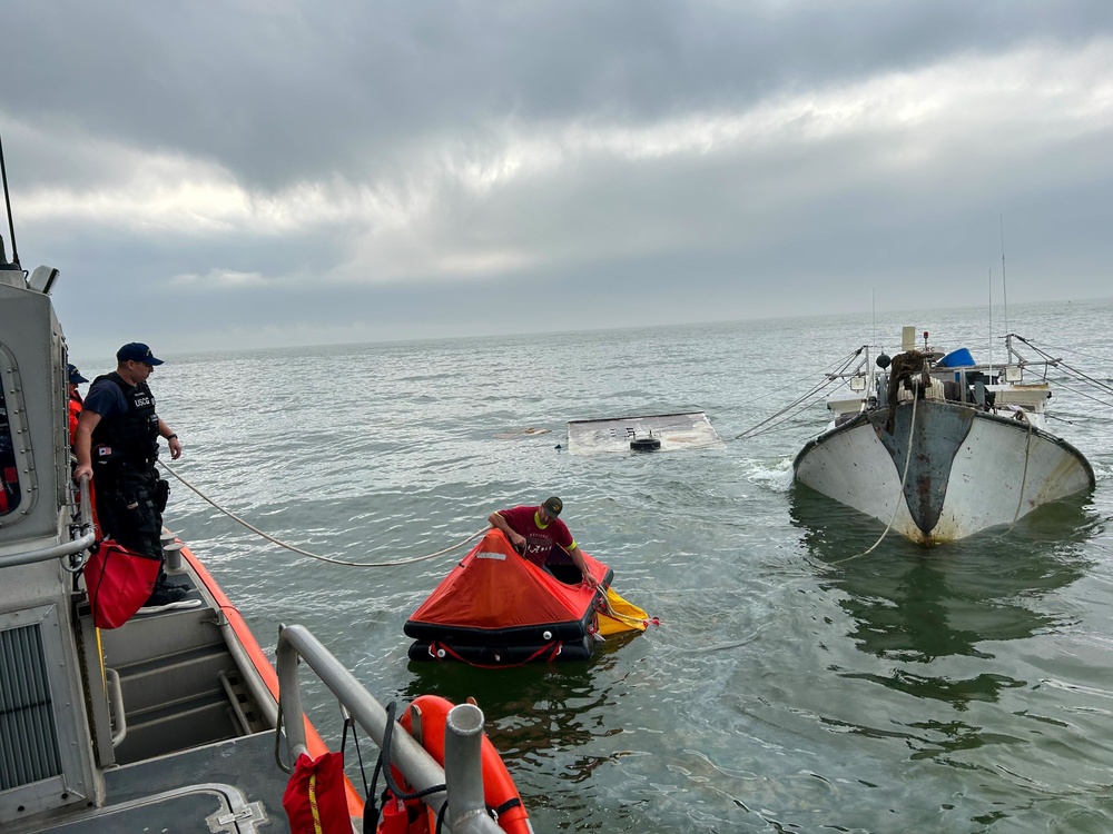 Coast Guard rescues 3 boaters near Pascagoula, Mississippi.