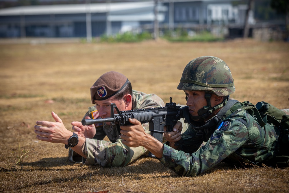 SFAB Advisors Train on Unit Movement Techniques with Royal Thai Army