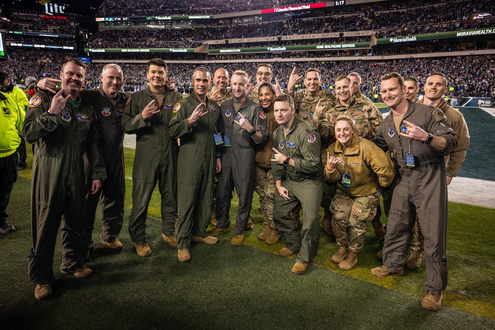 177th Fighter Wing NFC Championship Flyover