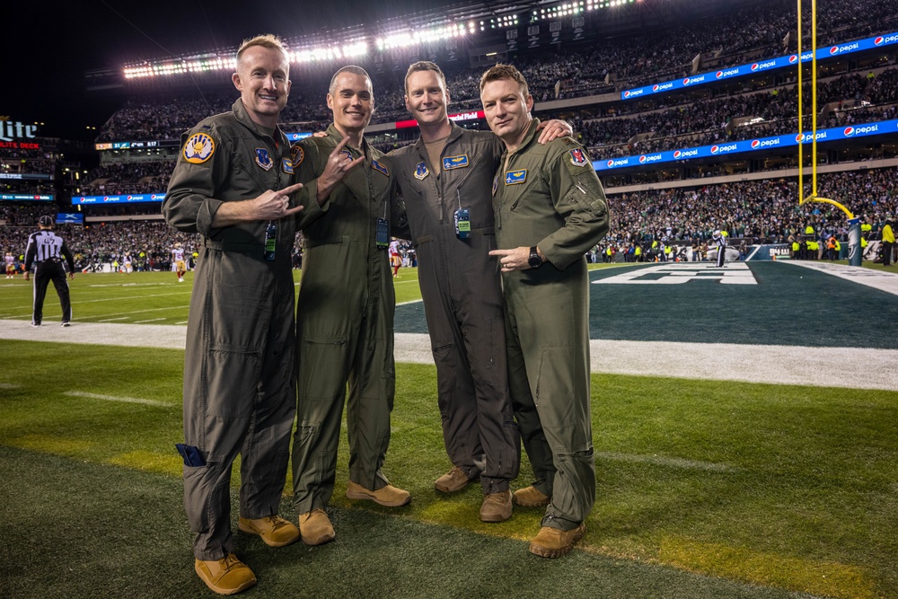 177th Fighter Wing NFC Championship Flyover