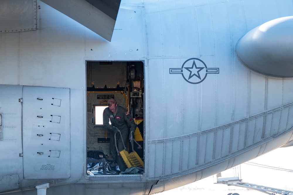 Taking off with the 43rd ECS