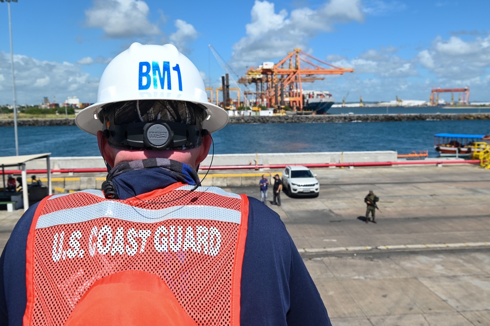 USCGC Stone moors in Suape, Brazil